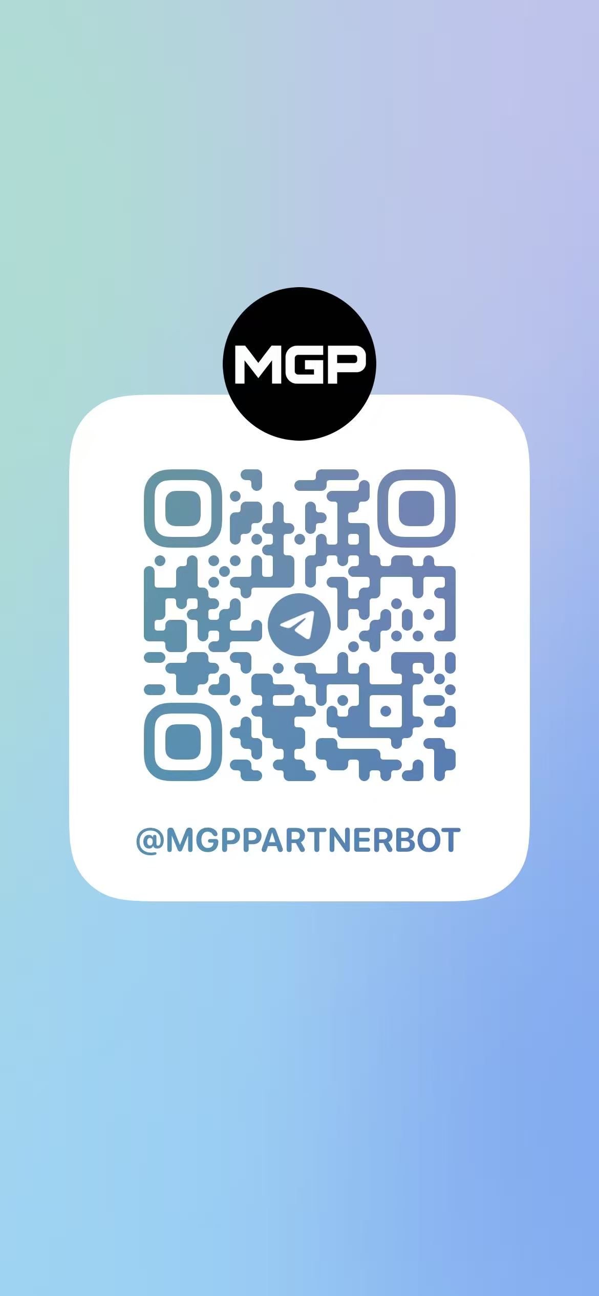 MGP Partner Desk Telegram bot QR code